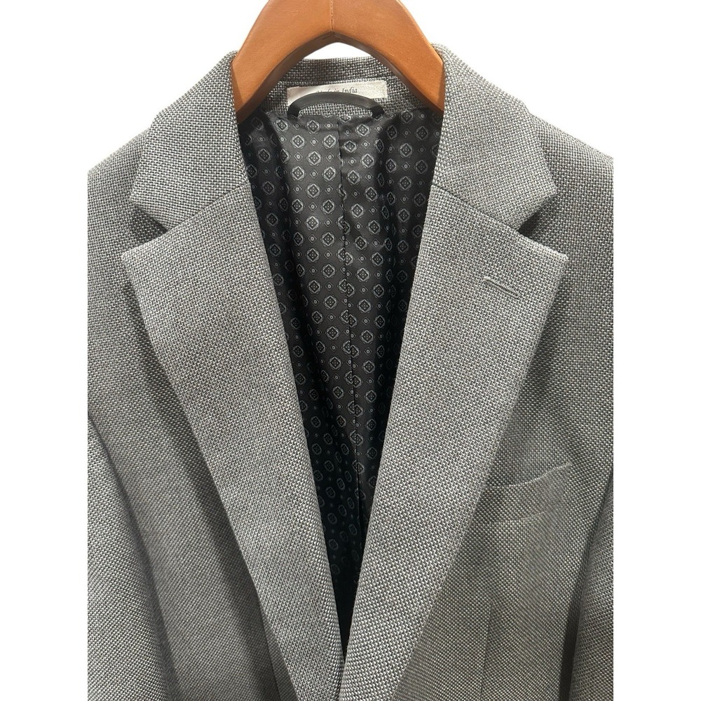 Ralph Lauren Men 40R Sport‎ Coat Suit Blazer Jacket Textured Gray - Picture 3 of 14
